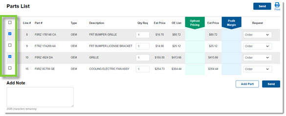 Resending an Order to a Dealer Through CollisionLink Shop – Help Center